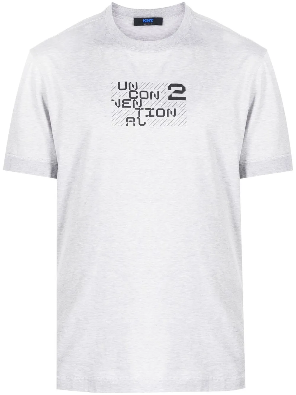 

Kiton playera con logo estampado - Gris