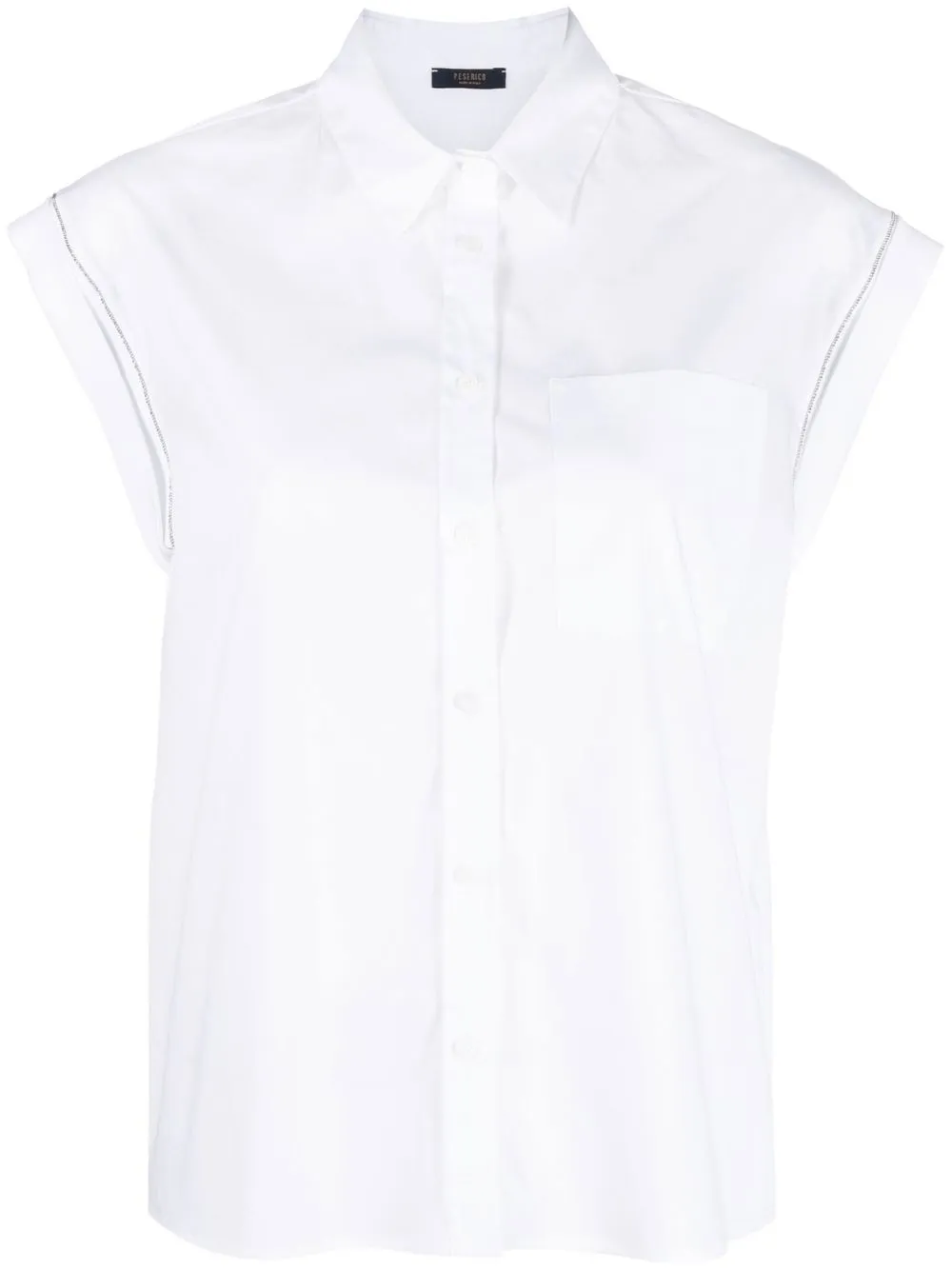 

Peserico sleeveless cotton shirt - White