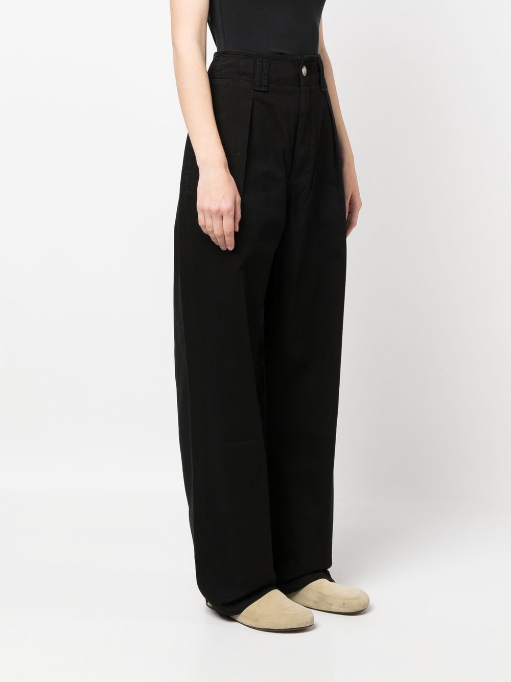 Shop Rag & Bone Loose-fit Denim Trousers In Black