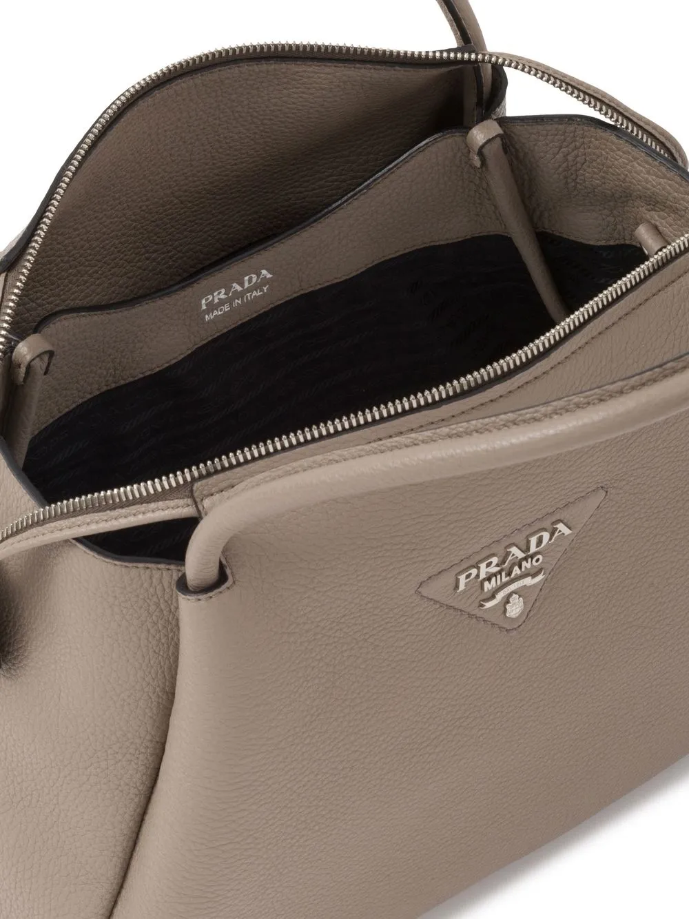 logo-lettering top-handle bag