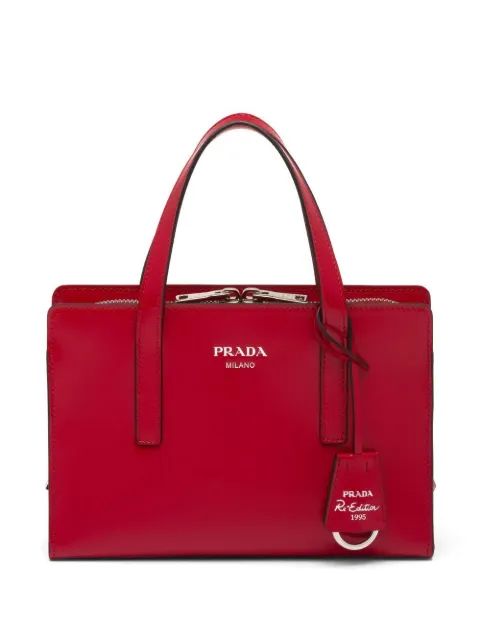 Prada mini Re-Edition 1995 brushed leather tote bag
