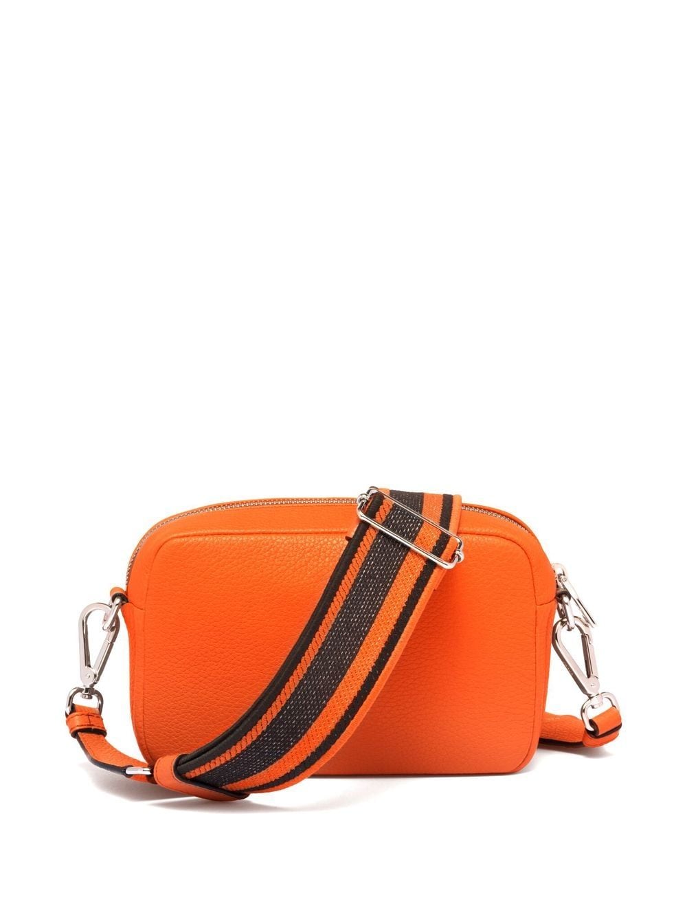 Shop Prada Logo-plaque Crossbody Bag In Orange