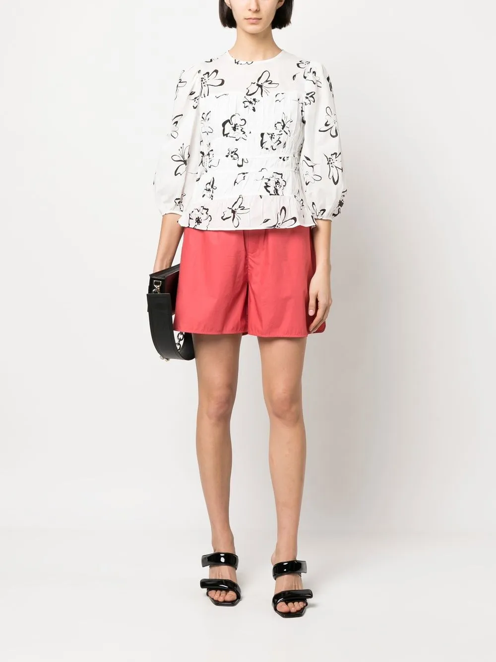IVY & OAK Blouse met bloemenprint - Wit
