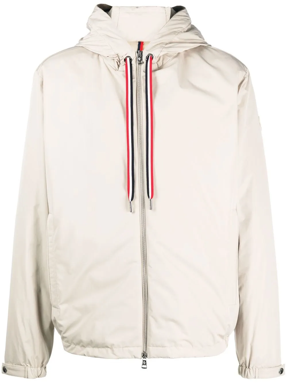 

Moncler logo-patch hooded jacket - Neutrals