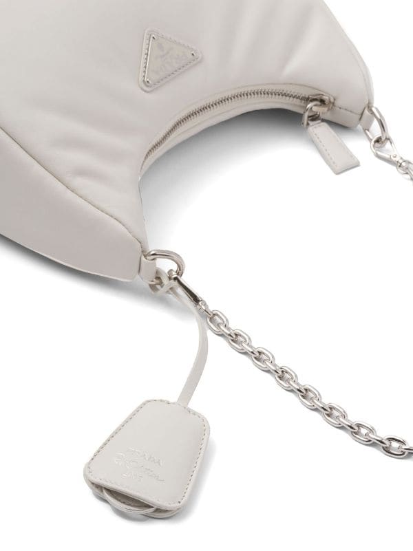 White Padded Nappa-leather Prada Re-edition 2005 Shoulder Bag