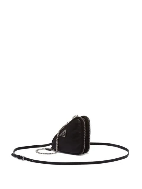 Prada leather mini pouch bag
