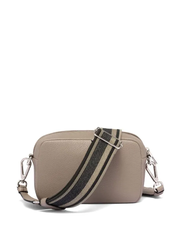 Prada logo plaque small leather bag women Leather OS Grey