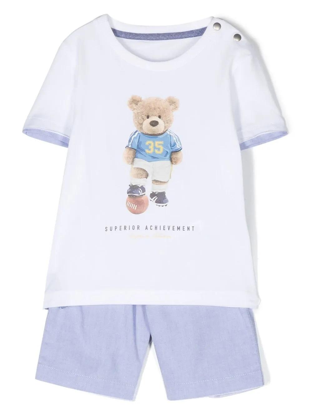 

Lapin House graphic-print short set - White