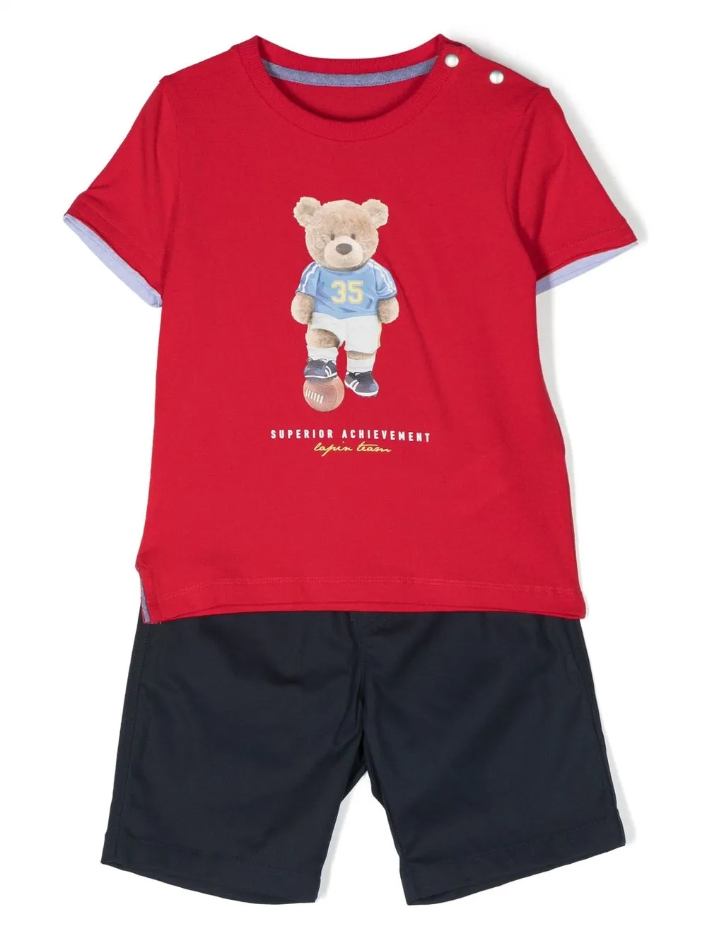 

Lapin House graphic-print shorts set - Red