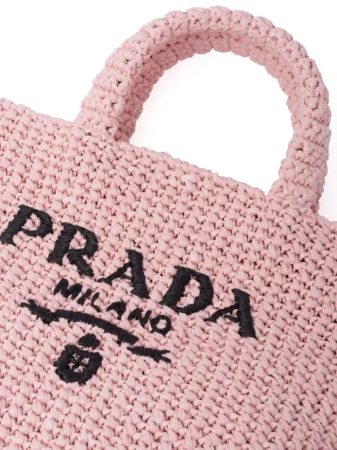 Prada small raffia tote bag 1BG422VOOL2A2T - 3