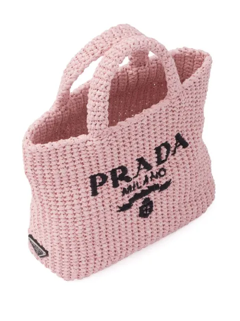 Prada small raffia tote bag 1BG422VOOL2A2T - 2