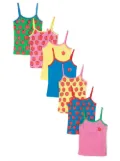 Stella McCartney Kids pack of 7 logo-print cotton vests - Pink