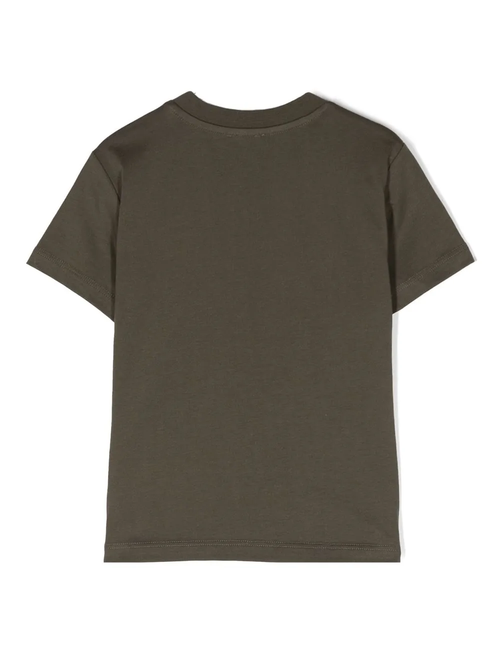 Fay Kids T-shirt met logoprint - Groen