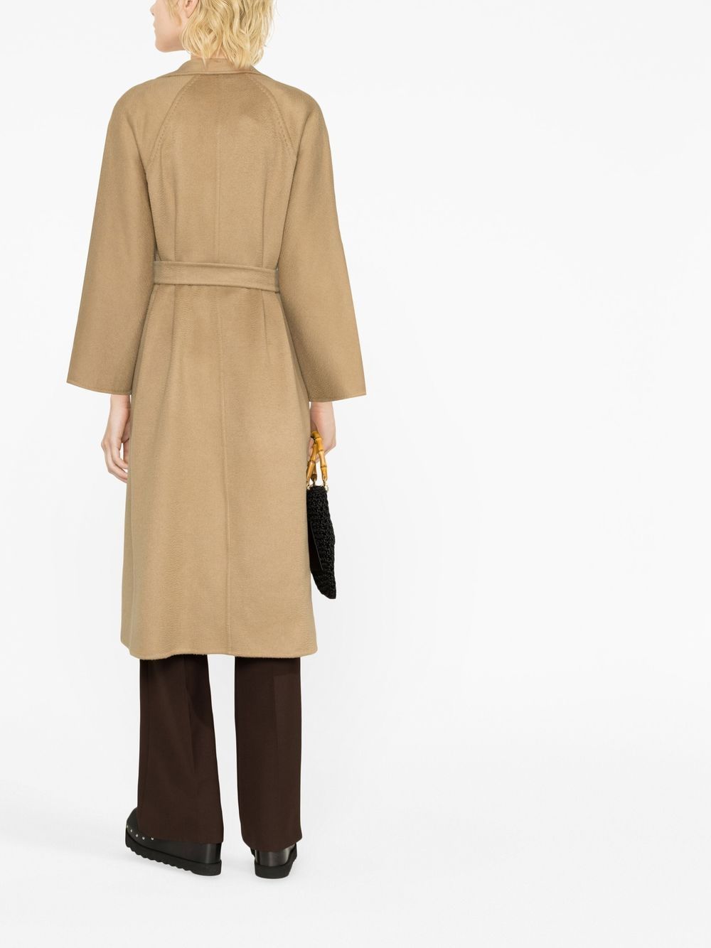 Max Mara belted-waist cashmere coat Women