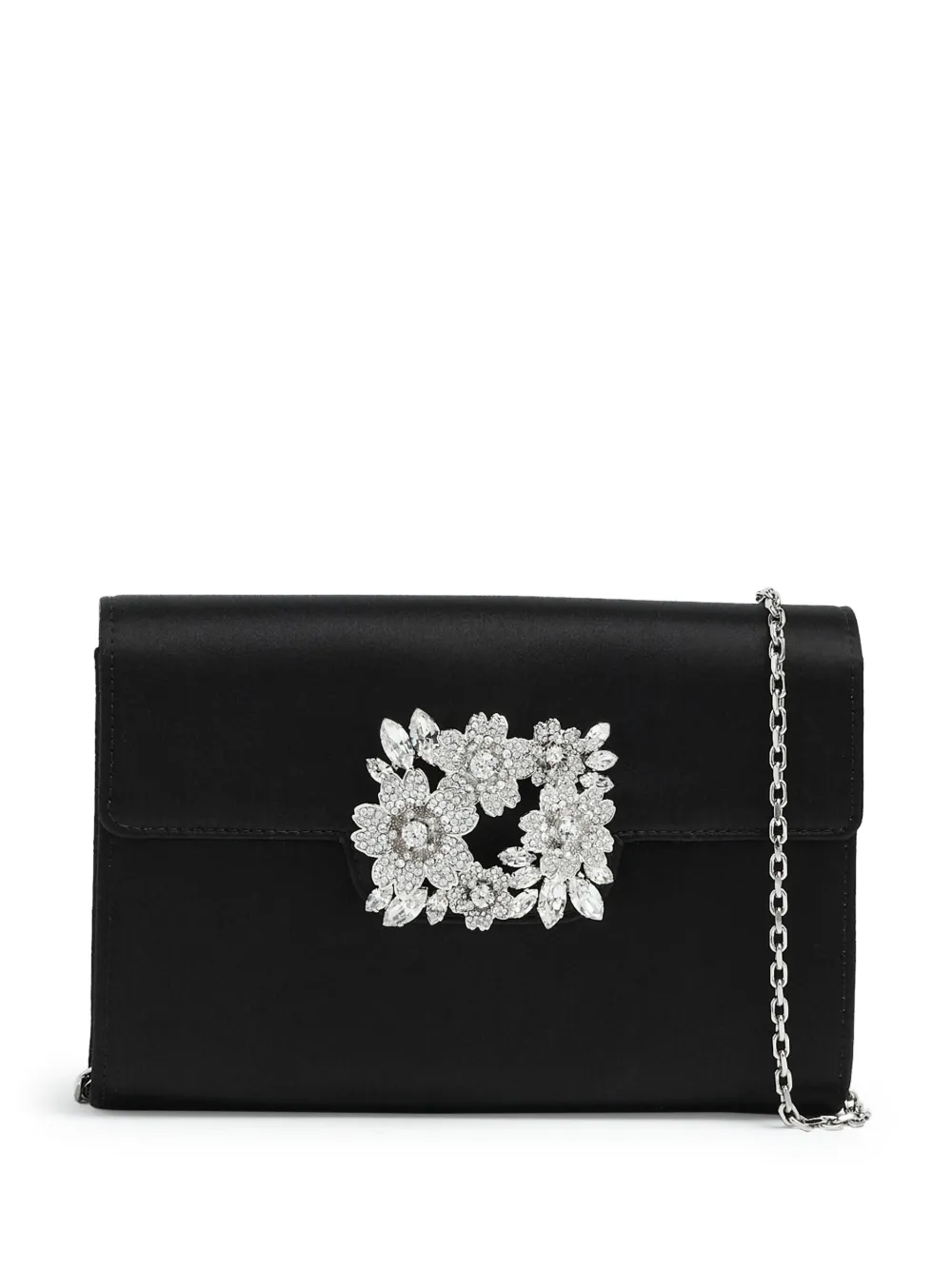 Roger Vivier mini Bouquet buckle clutch bag | Black | Image 1