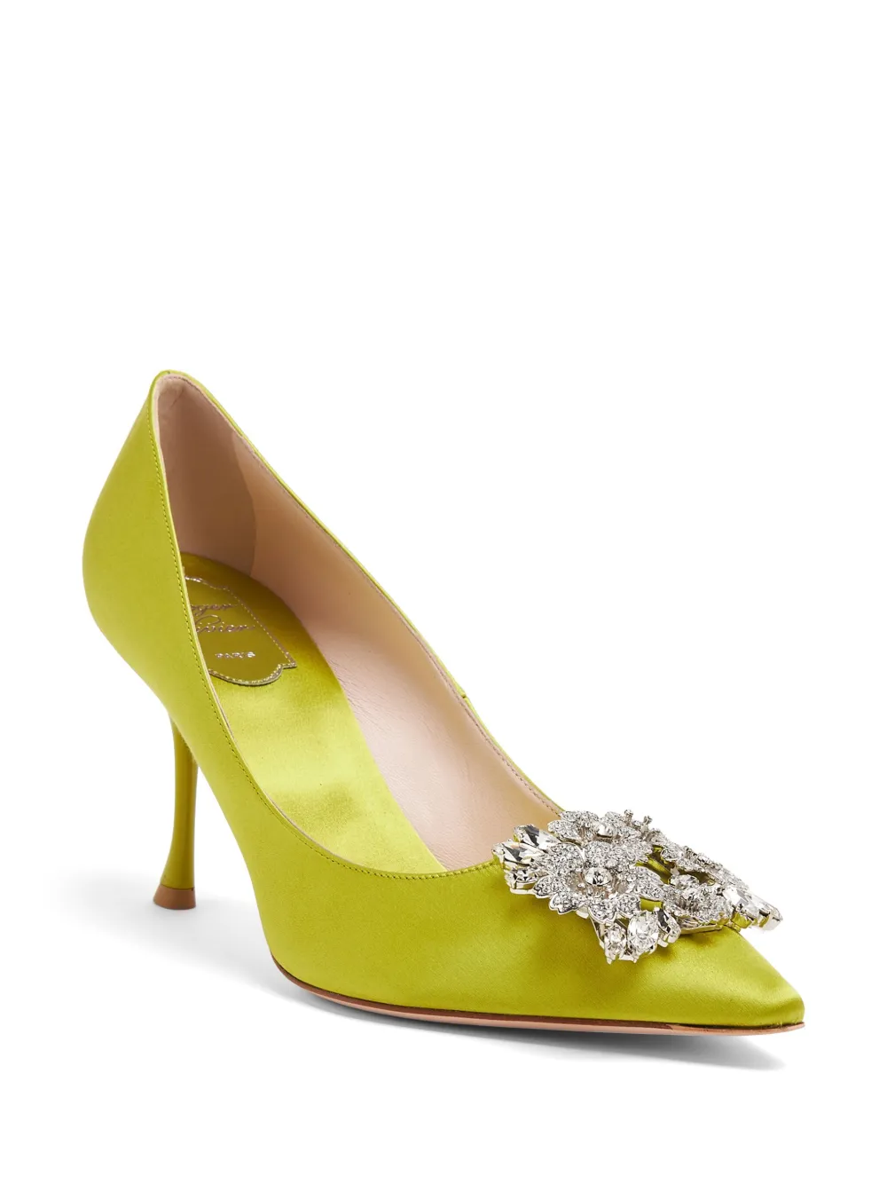 Roger Vivier escarpins en cuir à boucle ornée de cristaux | escarpins à talon | Image 2