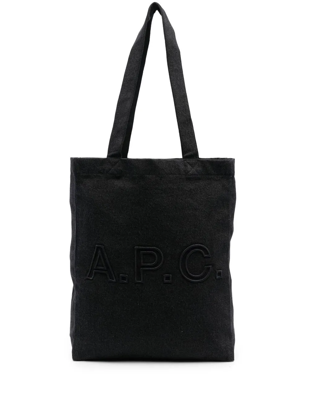

A.P.C. tote con eslogan estampado - Negro