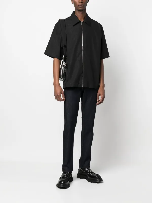 【送料&関税込】Alexander McQueen Straight Leg Trousers Alexander McQueen Gabardine straight-leg Trousers | Blue