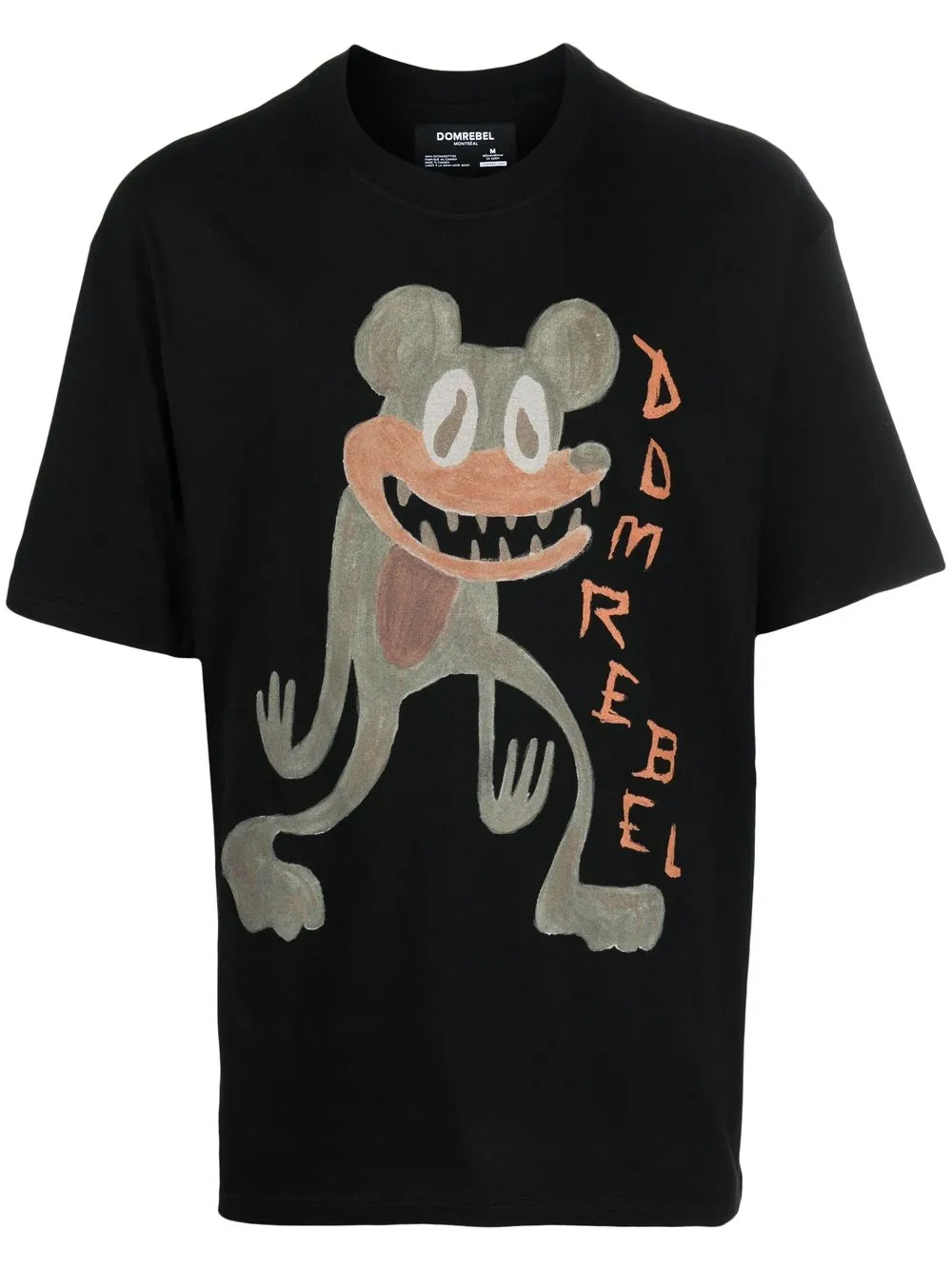 

DOMREBEL playera con estampado gráfico - Negro