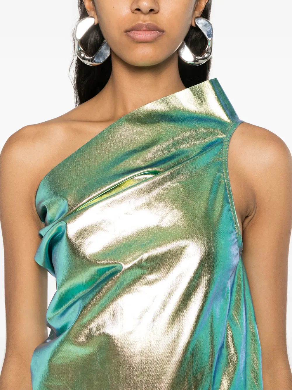 Rick Owens Asymmetrische avondjurk Groen