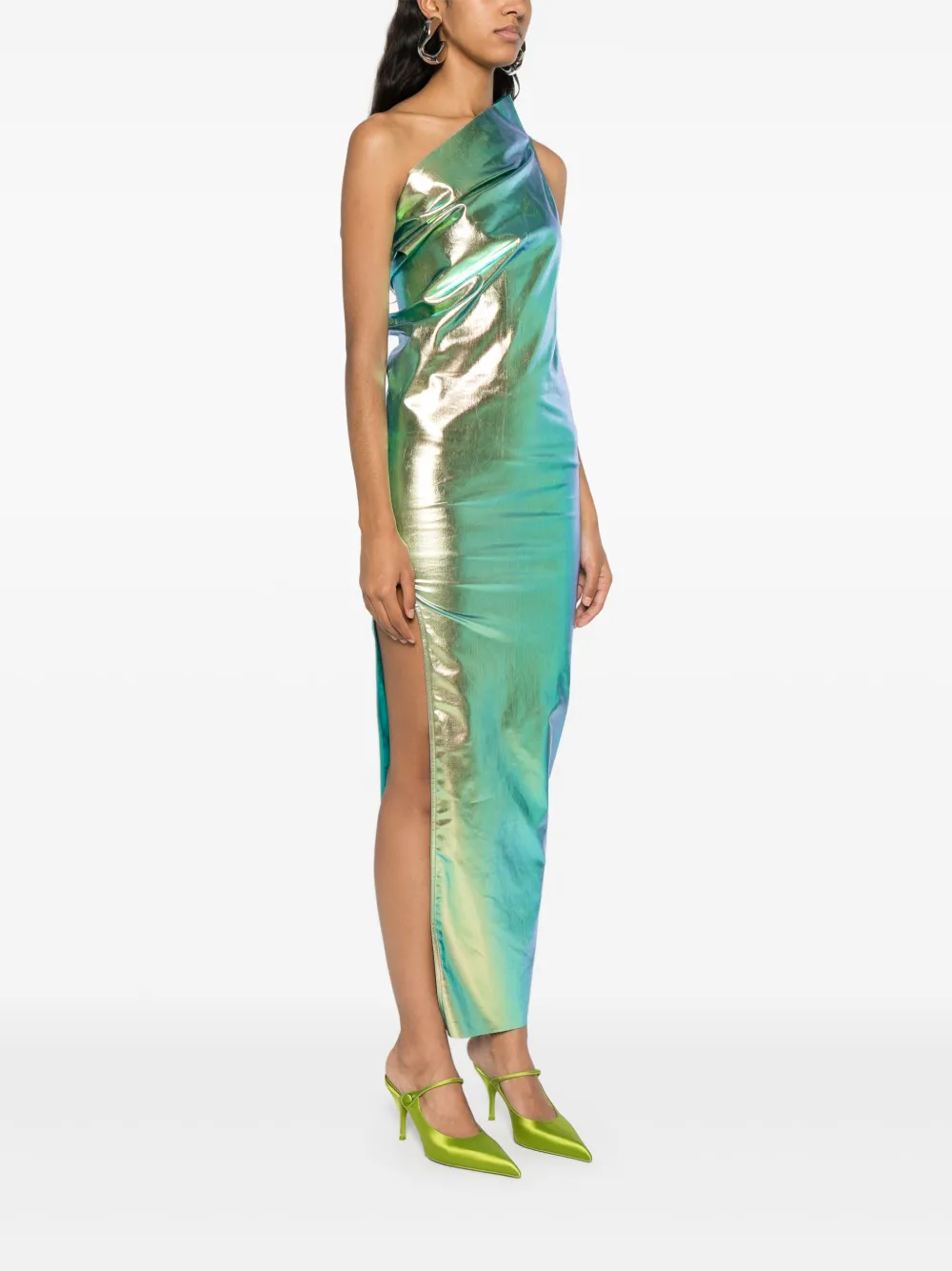 Rick Owens Asymmetrische avondjurk Groen