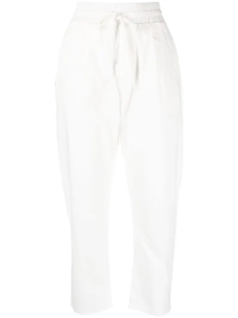 Thom Krom pantalones capri con cordones en la pretina