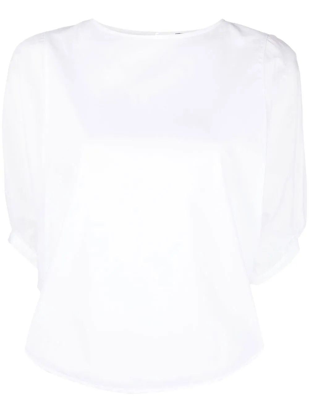 

Peserico blusa con dobladillo redondeado - Blanco