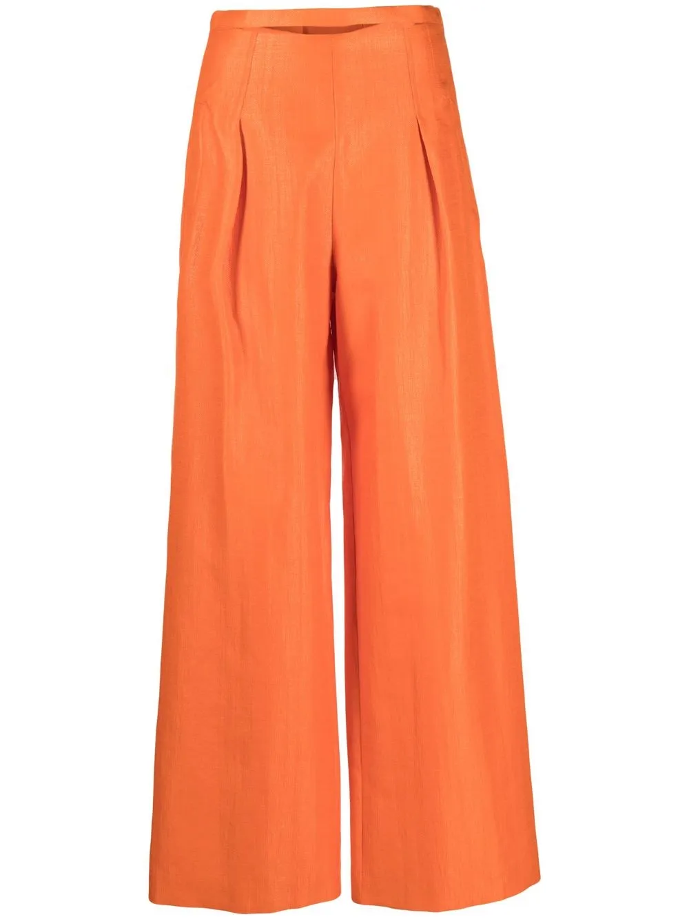 

Cult Gaia high-waisted pleated trousers - Orange