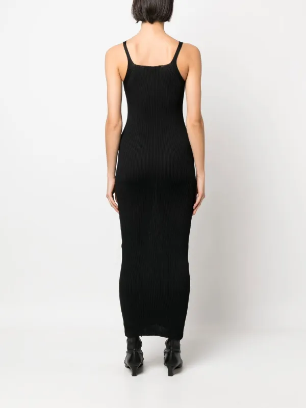 strapless open back dress V-Neck Ribbed Hem Cable Knit Sweater Dress main image 1