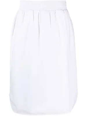 PINKO Balloon Midi Skirt | White | FARFETCH IN