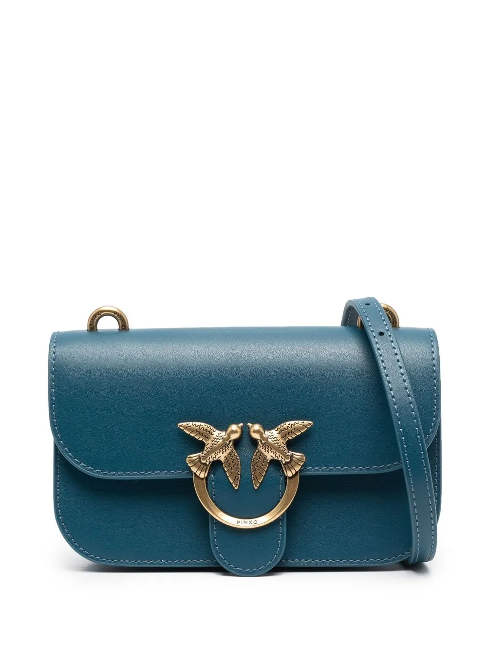 

PINKO bolsa crossbody con motivo Love Birds - Azul