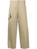 Studio Nicholson side-patch pocket cropped trousers - Neutrals