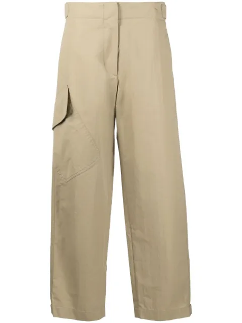 Studio Nicholson side-patch pocket cropped trousers
