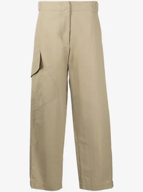 Studio Nicholson side-patch pocket cropped trousers