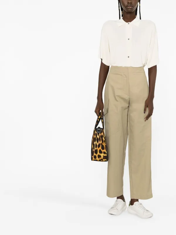Studio Nicholson クロップドパンツ | ニュートラル | FARFETCH JP