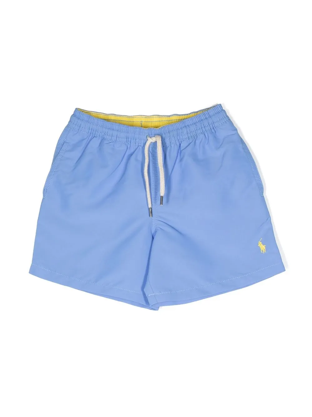 

Ralph Lauren Kids logo-embroidered drawstring swim shorts - Blue