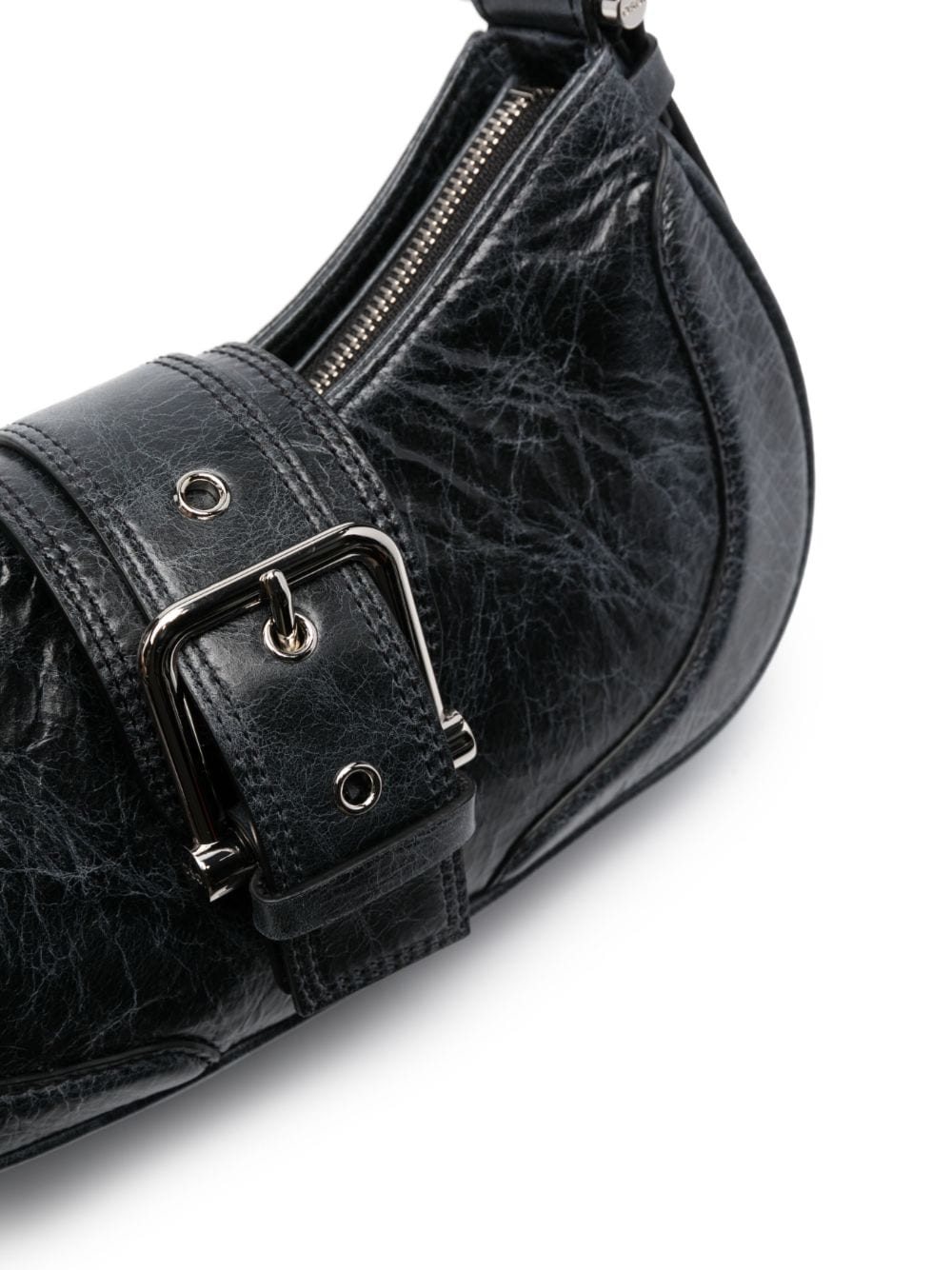Shop Osoi Buckle-detail Shoulder Bag In Black