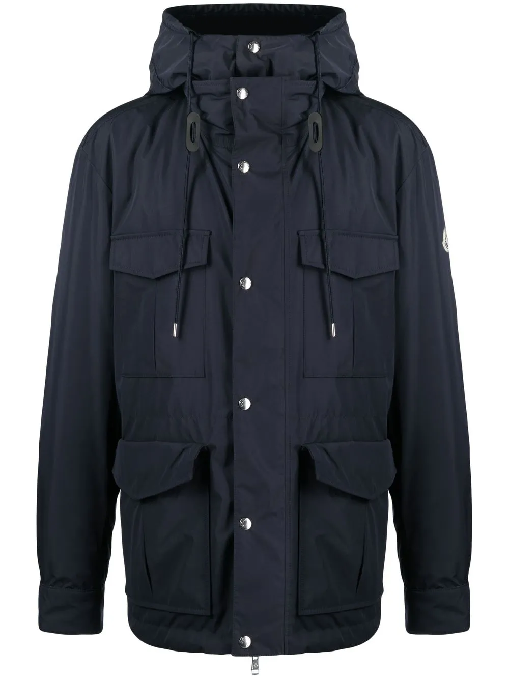 

Moncler flap-pocket hooded jacket - Blue