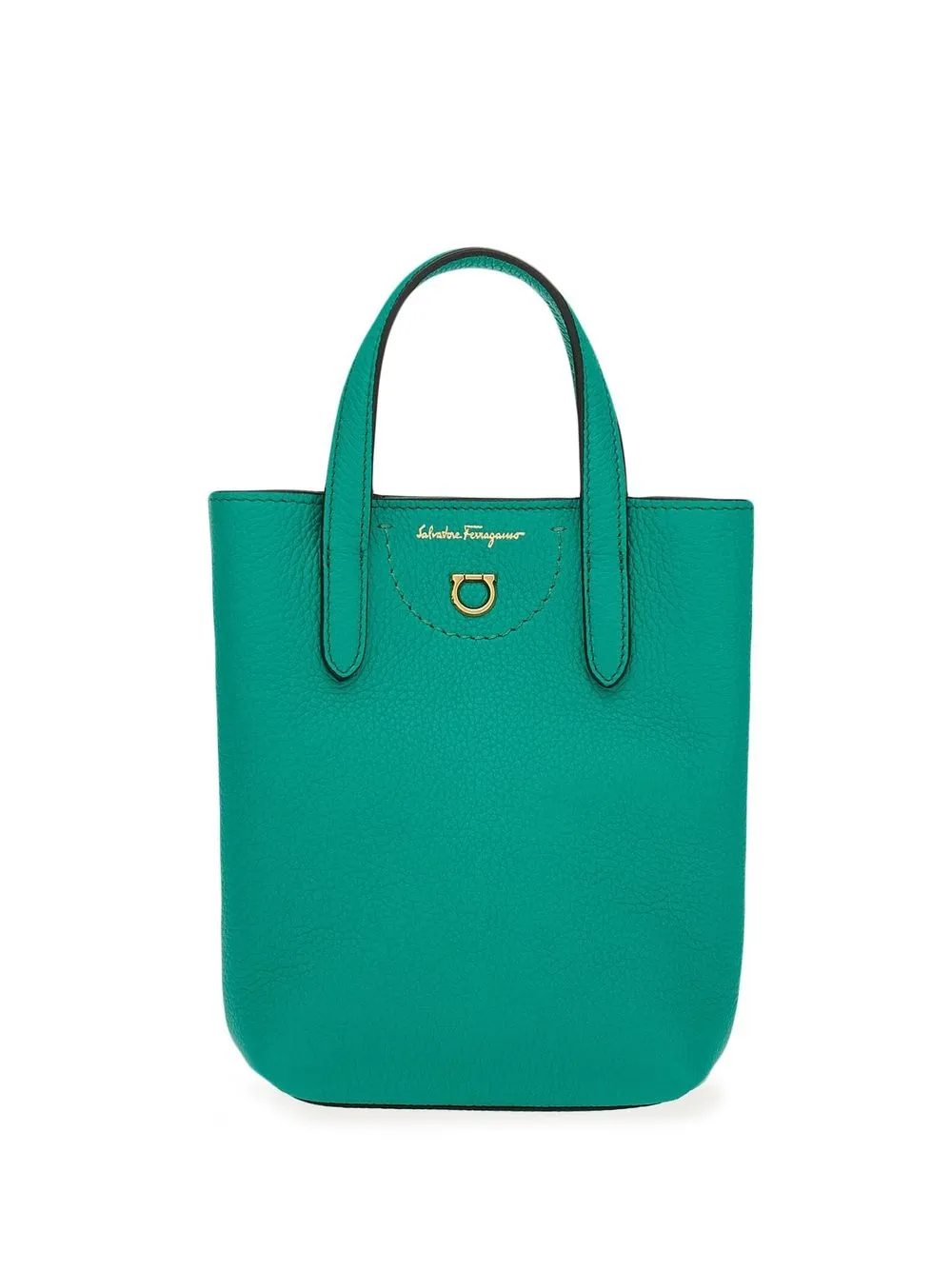 

Ferragamo Gancini plaque tote bag - Green