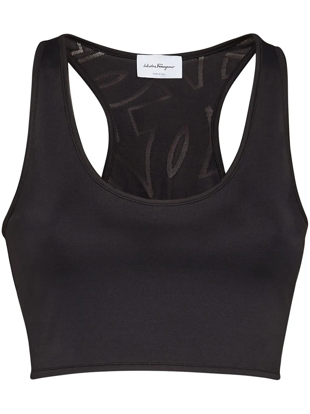 

Ferragamo top con espalda de nadador - Negro