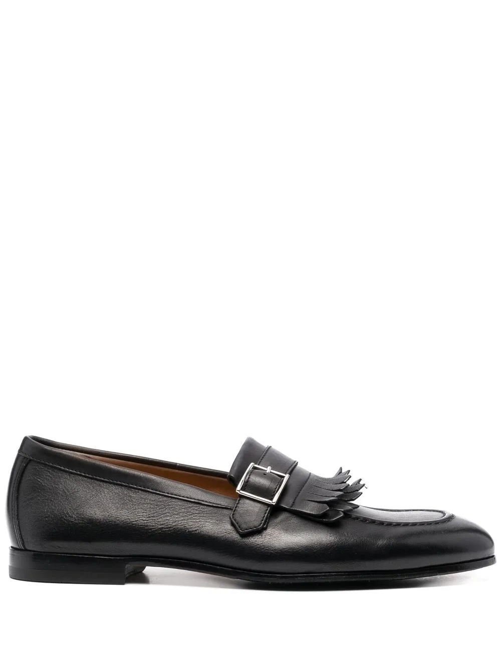 

Doucal's fringe-detail monk shoes - Black