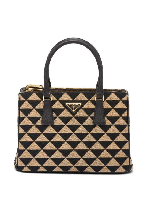 Prada small Symbole embroidered tote bag