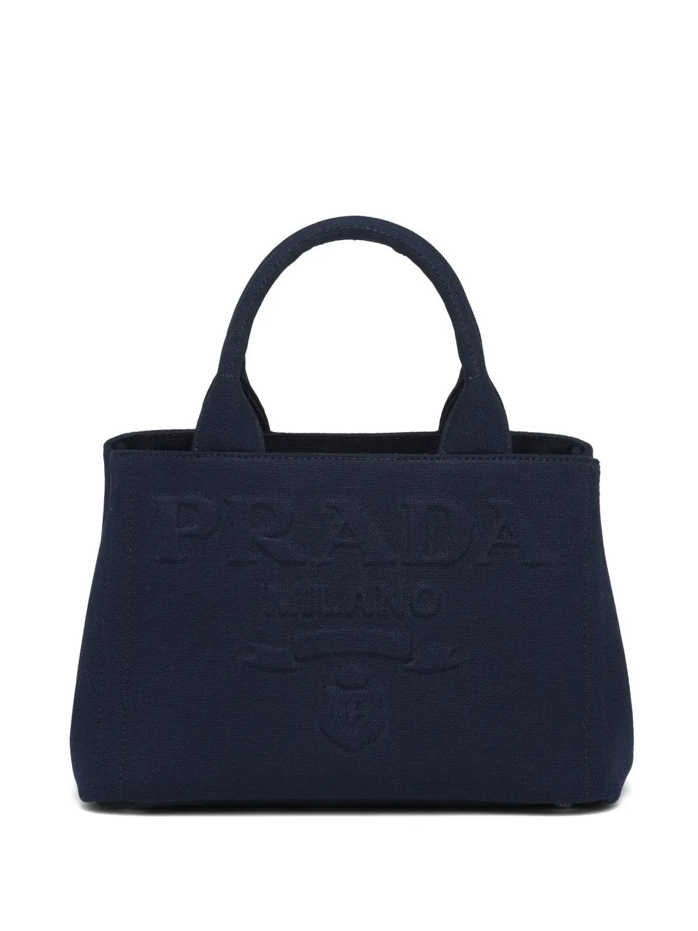 Prada embossedlogo Canvas Tote Bag Farfetch
