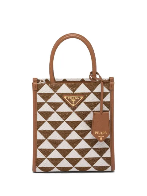 Prada Symbole embroidered mini bag