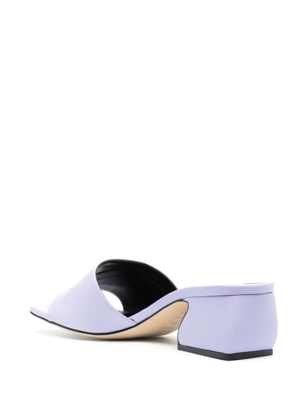 Si Rossi Single Strap Leather Mules - Farfetch