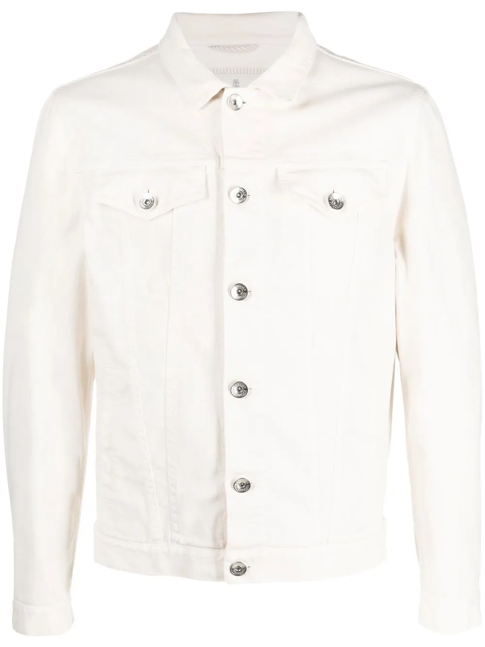 

Brunello Cucinelli button-fastening denim jacket - White