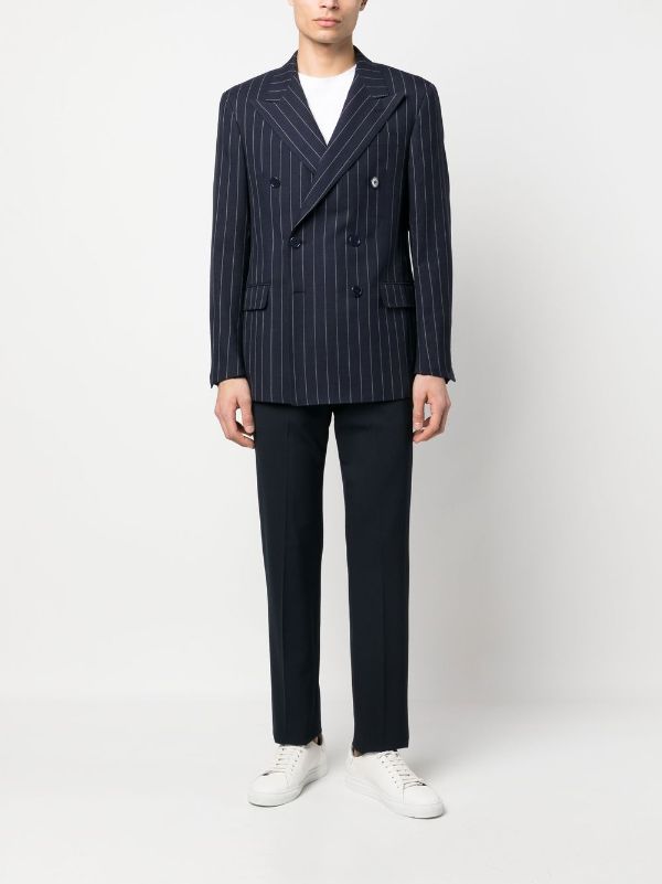 Polo Ralph Lauren double-breasted Vertical Stripe Blazer - Farfetch