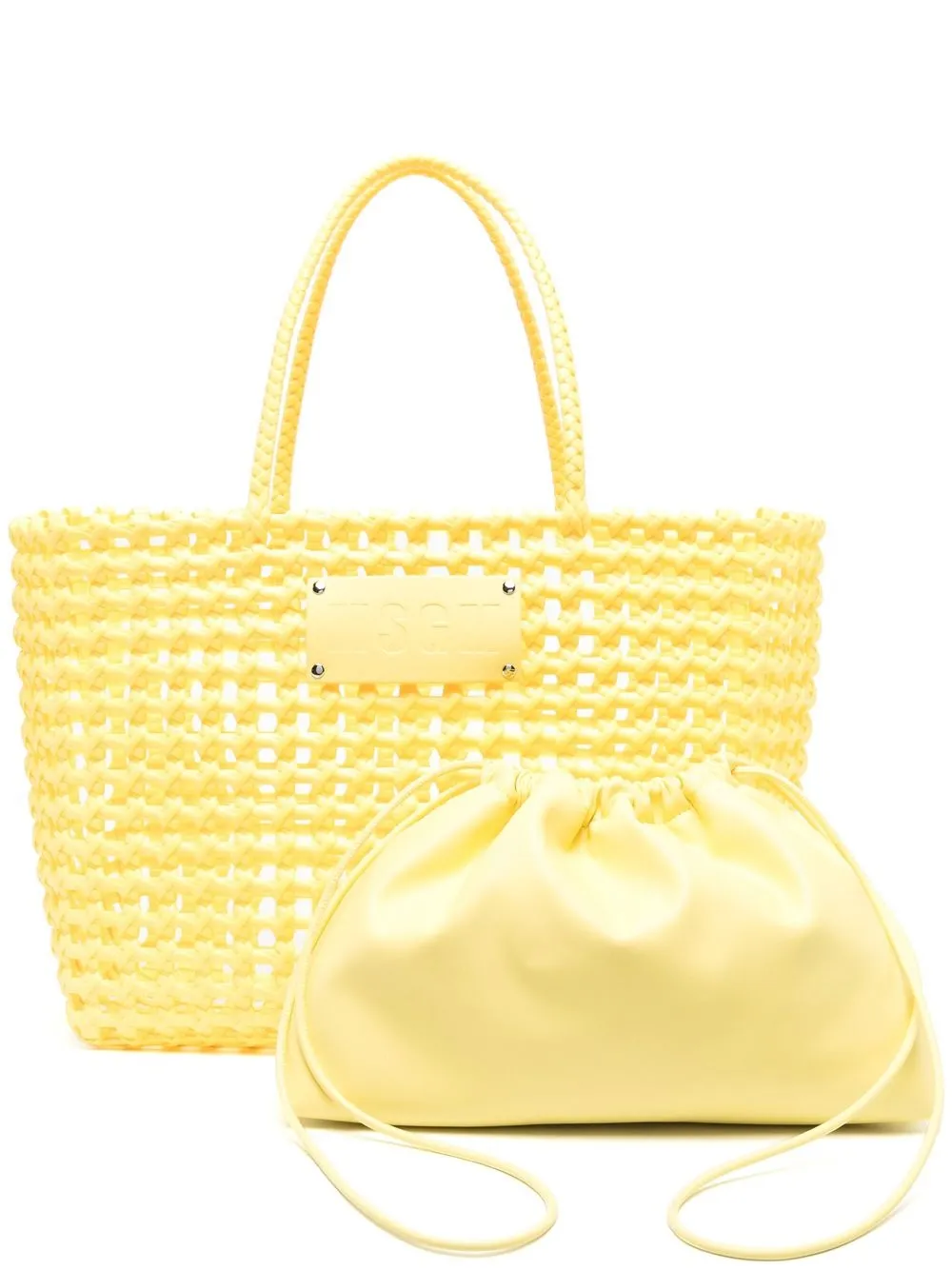 

MSGM tote entretejido - Amarillo