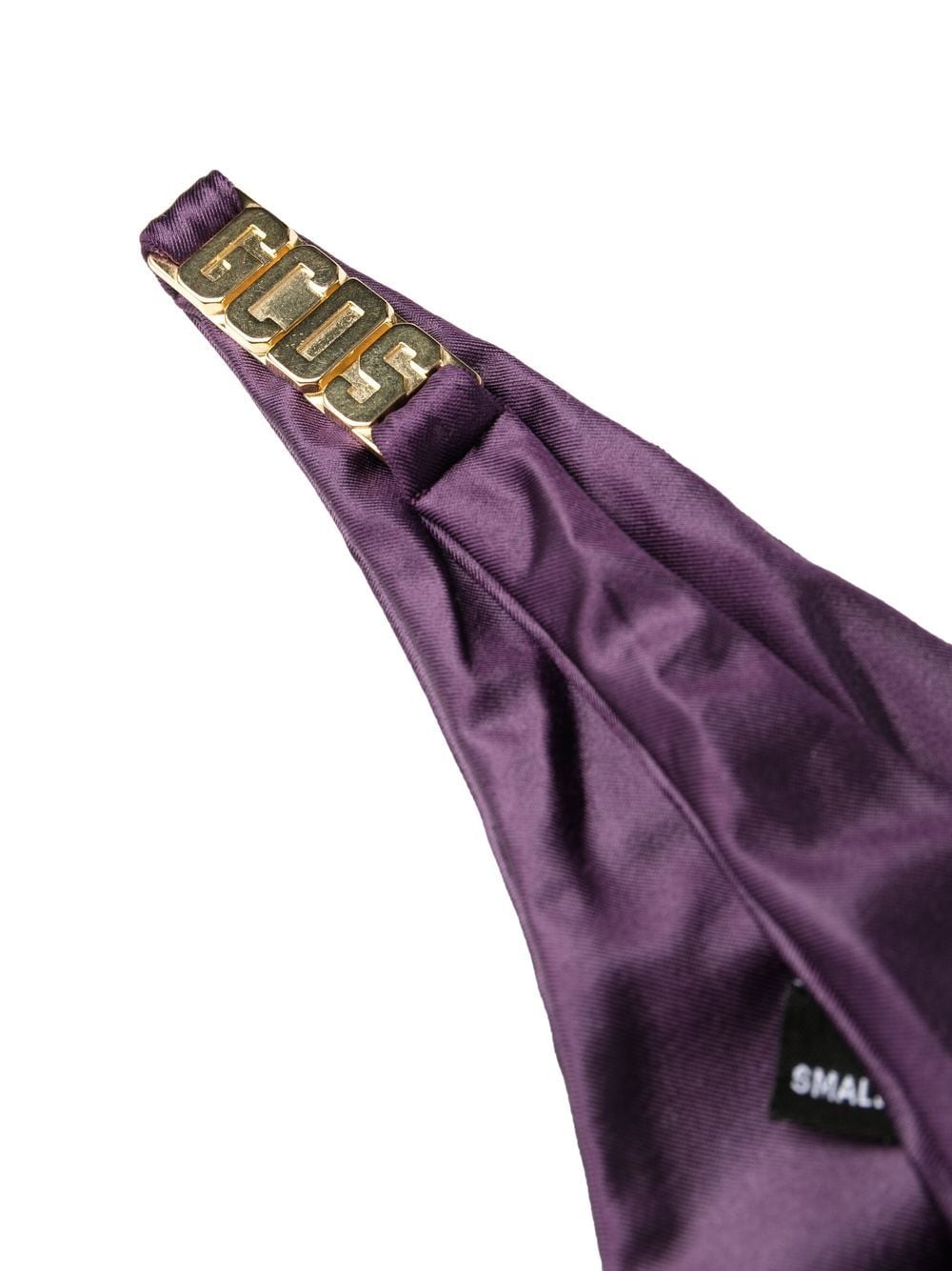 Shop Gcds Logo-hardware Bikini Bottoms In Purple