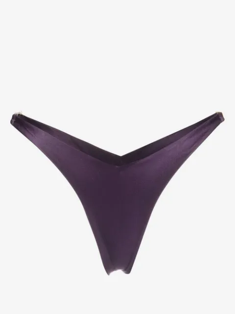 GCDS bikini bottom con franjas del logo